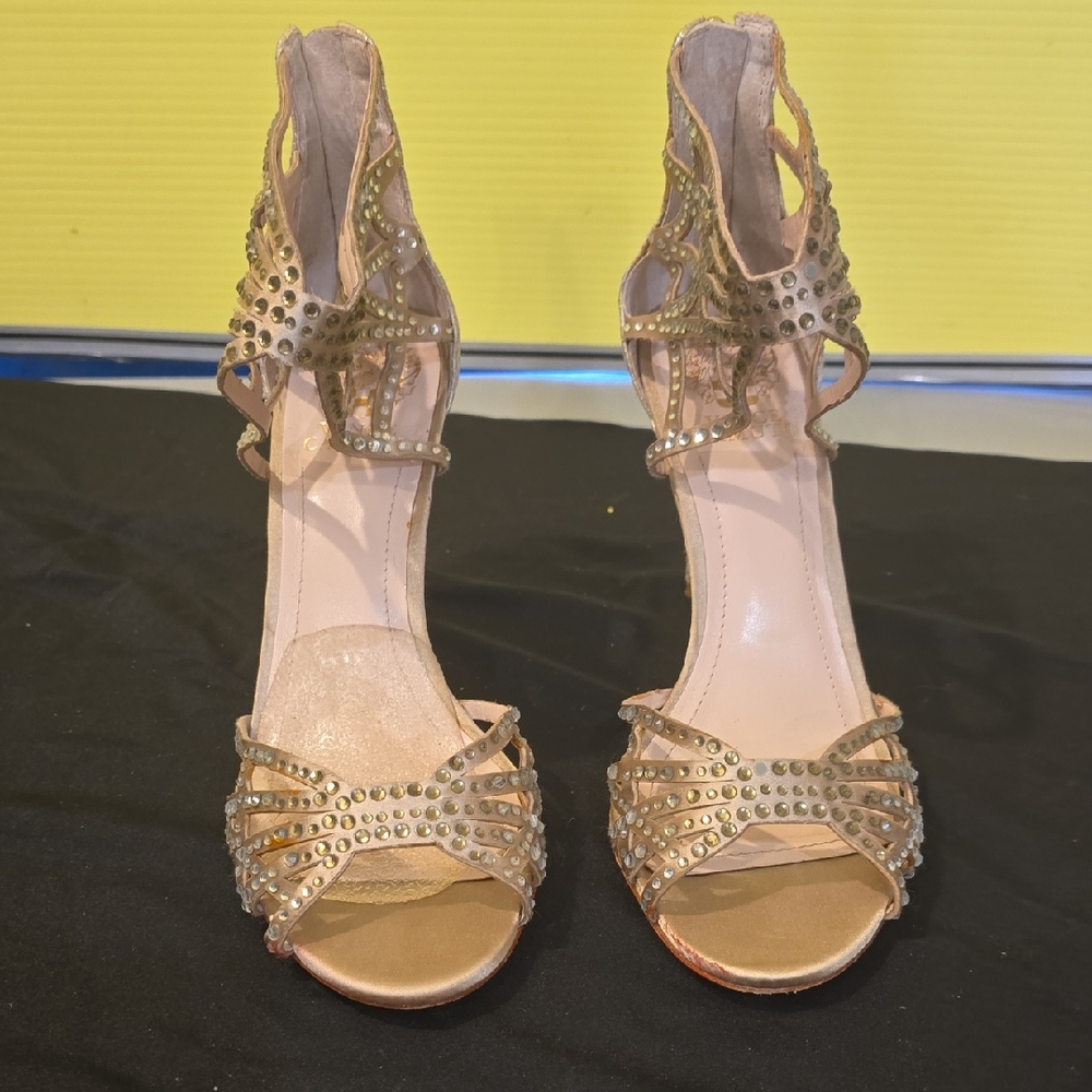 Vince Camuto Gold Studded Women's Heels